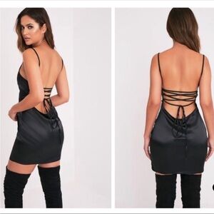 Elegant Black Silky Dress